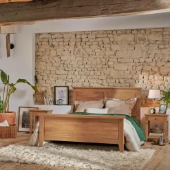 ALUMINOR Lampe à poser Quatro Up - Chêne clair