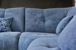 Angle pour canapé modulable tissu Benny - Bleu