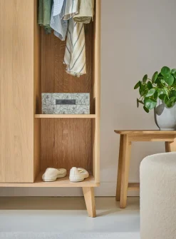 Armoire 2 portes bois Atia