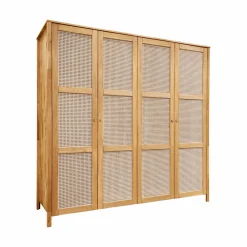 Armoire chêne massif 4 portes Capucine