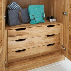 Armoire chêne massif 4 portes Capucine