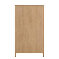 Armoire décor bois 2 portes 2 tiroirs Simon