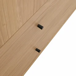 Armoire décor bois 2 portes 2 tiroirs Simon