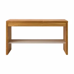 Banc à chaussures bois massif 1 place Cyriel - Chêne Massif
