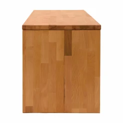 Banc bois massif 4 cubes de rangement Cyriel - Hêtre Massif