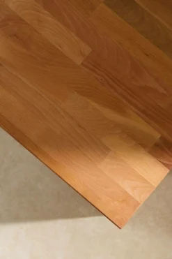 Banc bois massif 2 cubes de rangement Cyriel - Hêtre Massif