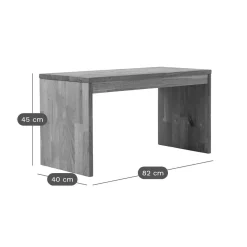 Banc bois massif 1 place Cyriel - Hêtre Massif