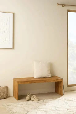 Banc bois massif 2 places Cyriel - Chêne Massif