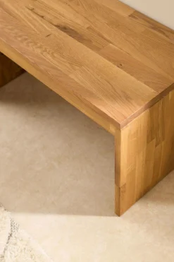 Banc bois massif 2 places Cyriel - Chêne Massif