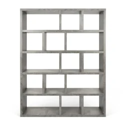 Bibliothèque 5 niveaux L150 cm Texas - Béton