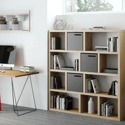 Bibliothèque 4 niveaux L150 cm Texas - Naturel