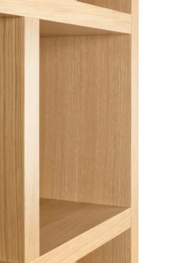 Bibliothèque 5 niveaux L150 cm Texas - Chêne