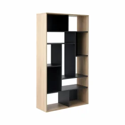 Bibliothèque Séoul - Chêne/Noir