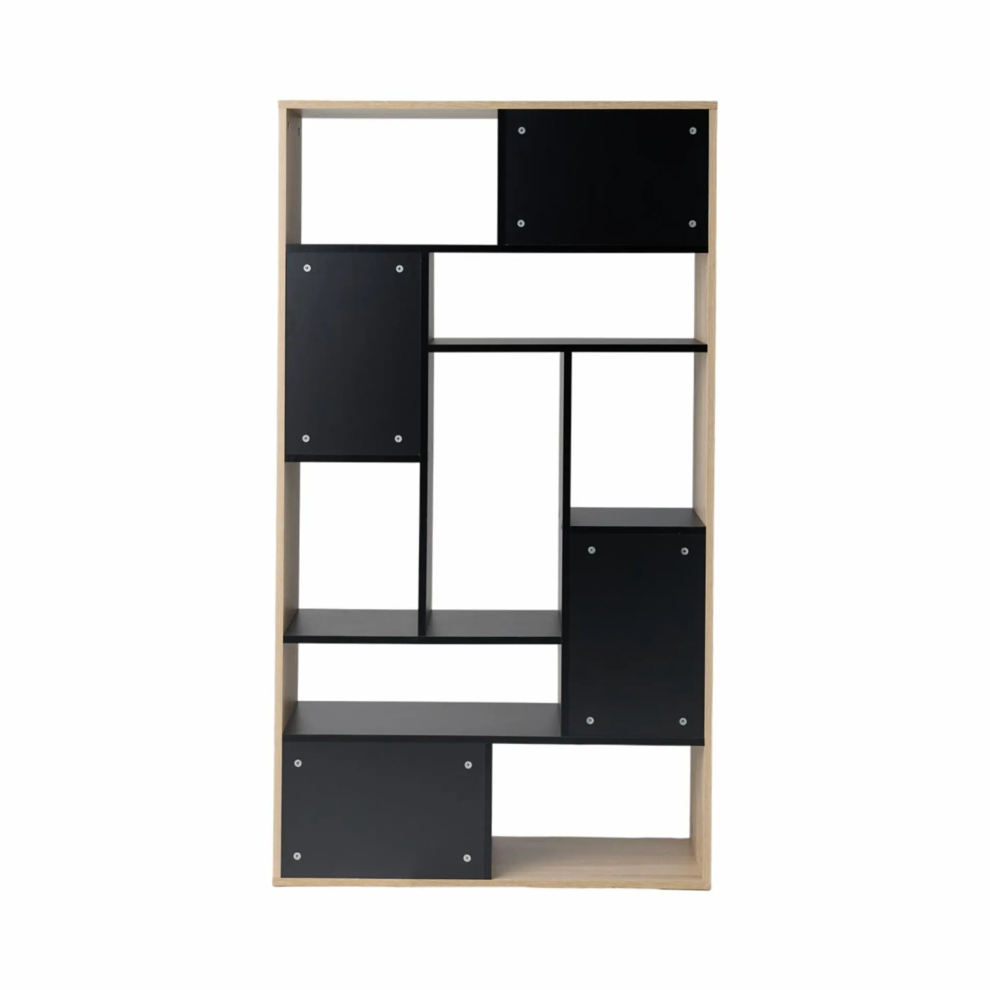 Bibliothèque Séoul - Chêne/Noir