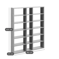 Bibliothèque Terrence 2 - Chêne - Placage bois véritable