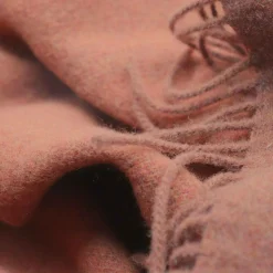 BIEDERLACK Plaid laine et cachemire Clarence - Rost-Terracotta - 130 x 170 cm