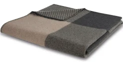 BIEDERLACK Plaid laine mérinos Béryl - Mokka - 150 x 200 cm