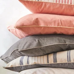 BLANC DES VOSGES Drap coton bio et recyclé Horizon - Indigo - 180 x 290 cm