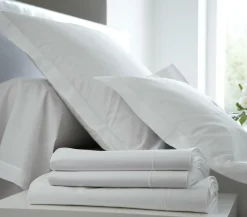 BLANC DES VOSGES Drap housse Percale Easy - Blanc - 140 x 190 cm