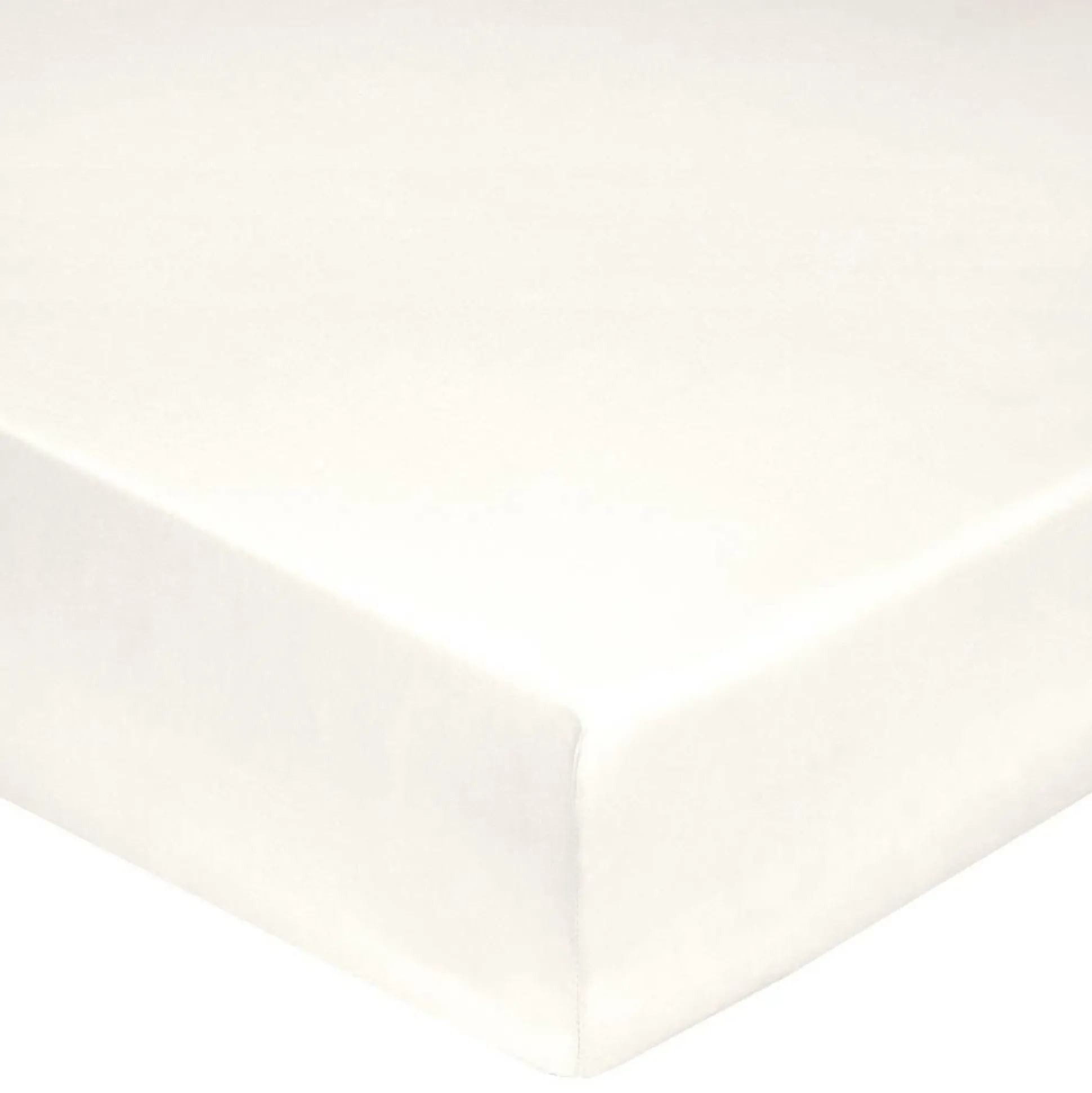BLANC DES VOSGES Drap housse Satin - Naturel - 140 x 190 cm