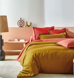 BLANC DES VOSGES Drap housse Satin - Rose Boisé - 90 x 200 cm