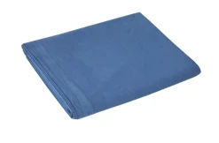 BLANC DES VOSGES Drap percale lavée Bohème - Indigo - 240 x 300 cm