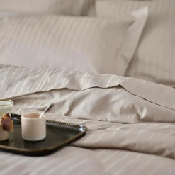 BLANC DES VOSGES Drap satin Divine - Chanvre - 240 x 300 cm