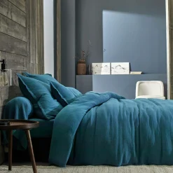 BLANC DES VOSGES Housse de couette gaze de coton Cosy - Nuit - 200 x 200 cm