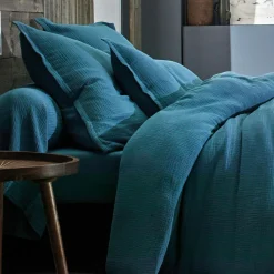 BLANC DES VOSGES Housse de couette gaze de coton Cosy - Nuit - 200 x 200 cm