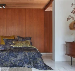 BLANC DES VOSGES Housse de couette satin Elixir - Indigo - 140 x 200 cm