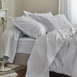 BLANC DES VOSGES Housse de couette satin Divine - Blanc - 140 x 200 cm