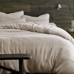 BLANC DES VOSGES Housse de couette gaze de coton Cosy - Désert - 140 x 200 cm