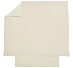 BLANC DES VOSGES Housse de couette percale lavée Bohème - Crème - 140 x 200 cm
