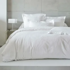 BLANC DES VOSGES Taie de traversin satin Divine - Blanc - Taie de traversin 45 x 190 cm