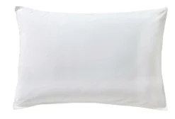 BLANC DES VOSGES Taie d'oreiller percale lavée Bohème - Blanc - Taie d'oreiller 50 x 75 cm