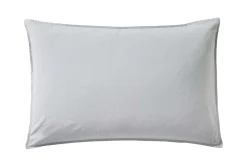 BLANC DES VOSGES Taie d'oreiller percale lavée Bohème - Perle - Taie d'oreiller 50 x 75 cm