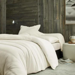 BLANC DES VOSGES Taie gaze de coton Cosy - Craie - Taie de traversin 45 x 190 cm