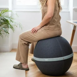 BLOON PARIS Siège ballon dynamique tissu chiné - Gris Quartz - Taille XL