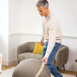 BLOON PARIS Siège ballon dynamique tissu chiné - Taupe - Taille XL