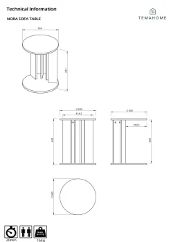 Bout de canapé Nora