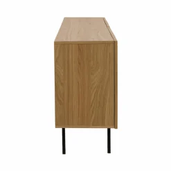 Buffet 4 portes bois pieds métal Alex