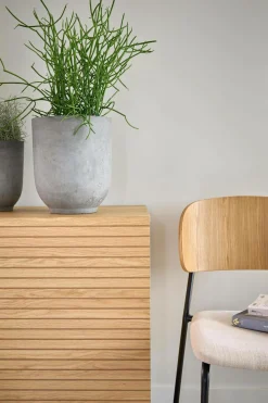 Buffet 4 portes bois pieds métal Alex