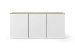 Buffet 3 portes Tilda - Chêne/Blanc