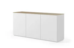 Buffet 3 portes Tilda - Chêne/Blanc