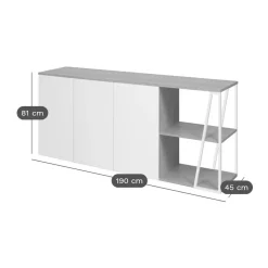 Buffet Albi - Noyer/Noir