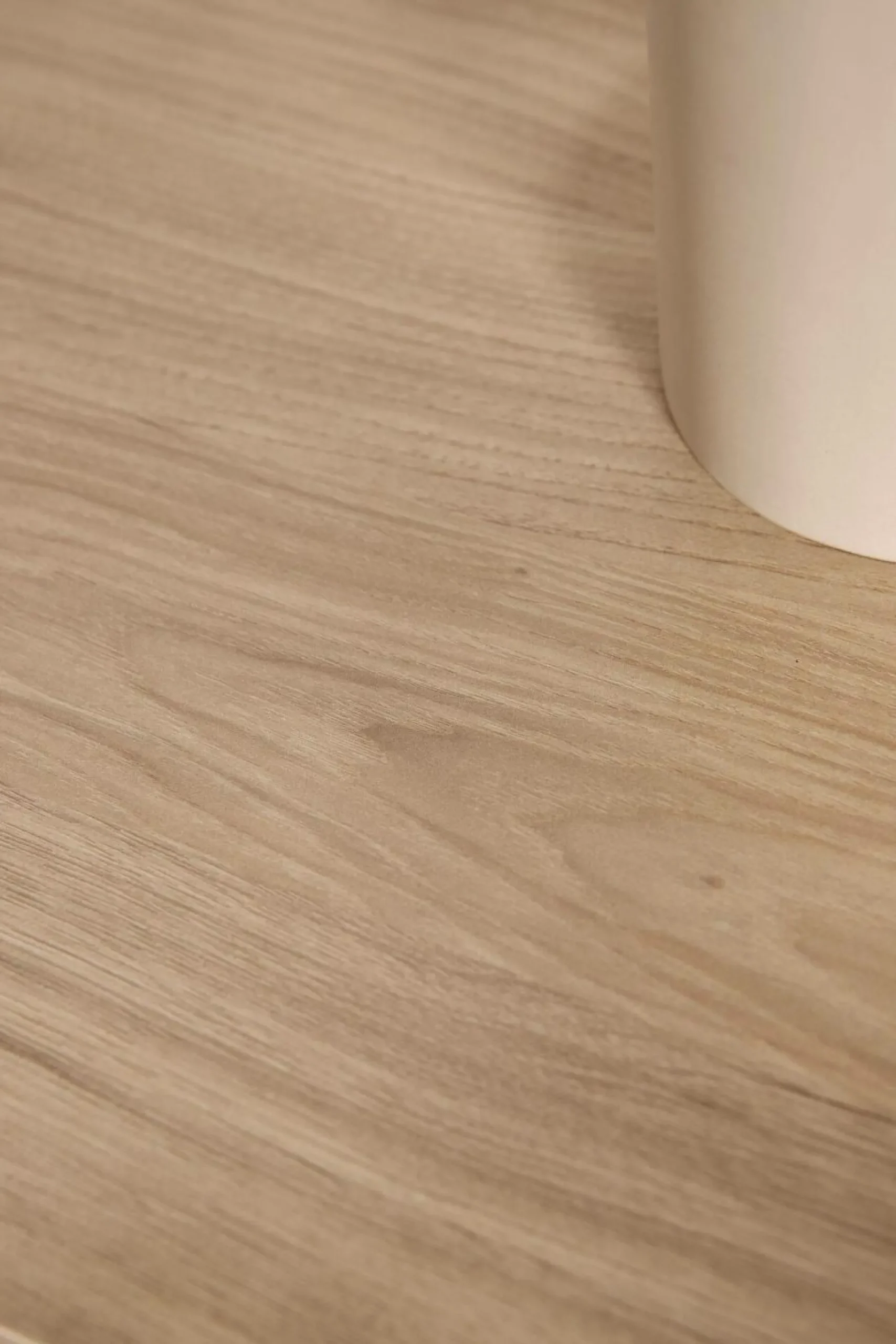 Buffet bas blanc et décor bois 1 porte 1 tiroir Pivoine