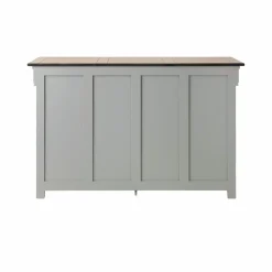 Buffet bois massif 2 portes 3 tiroirs Embellie - Gris