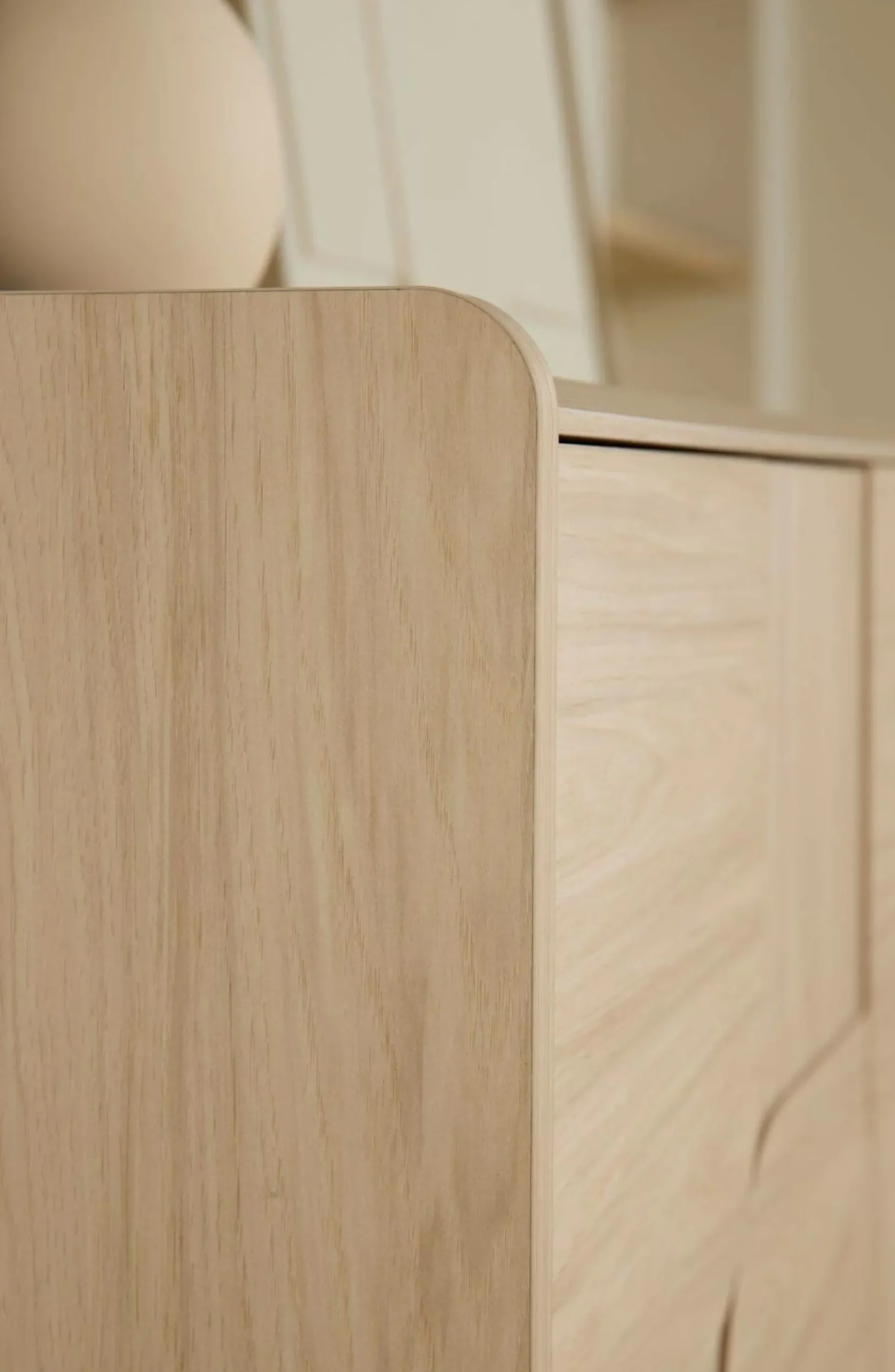 Buffet décor bois pieds métal 2 portes Mila