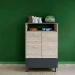 Buffet haut Horizon - Chêne/Noir