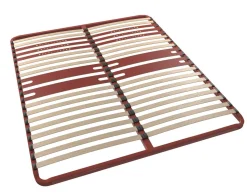 BULTEX Sommier cadre métal à lattes 5 zones 4 cm Morpho - 140 x 190 cm